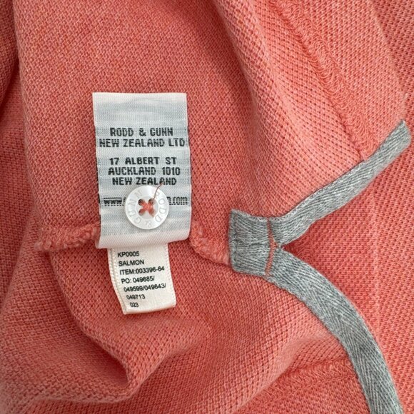 Gunn POLO Orange Sports Fit Cotton Casual Collared shirt Large rod & gunn - Picture 12 of 12